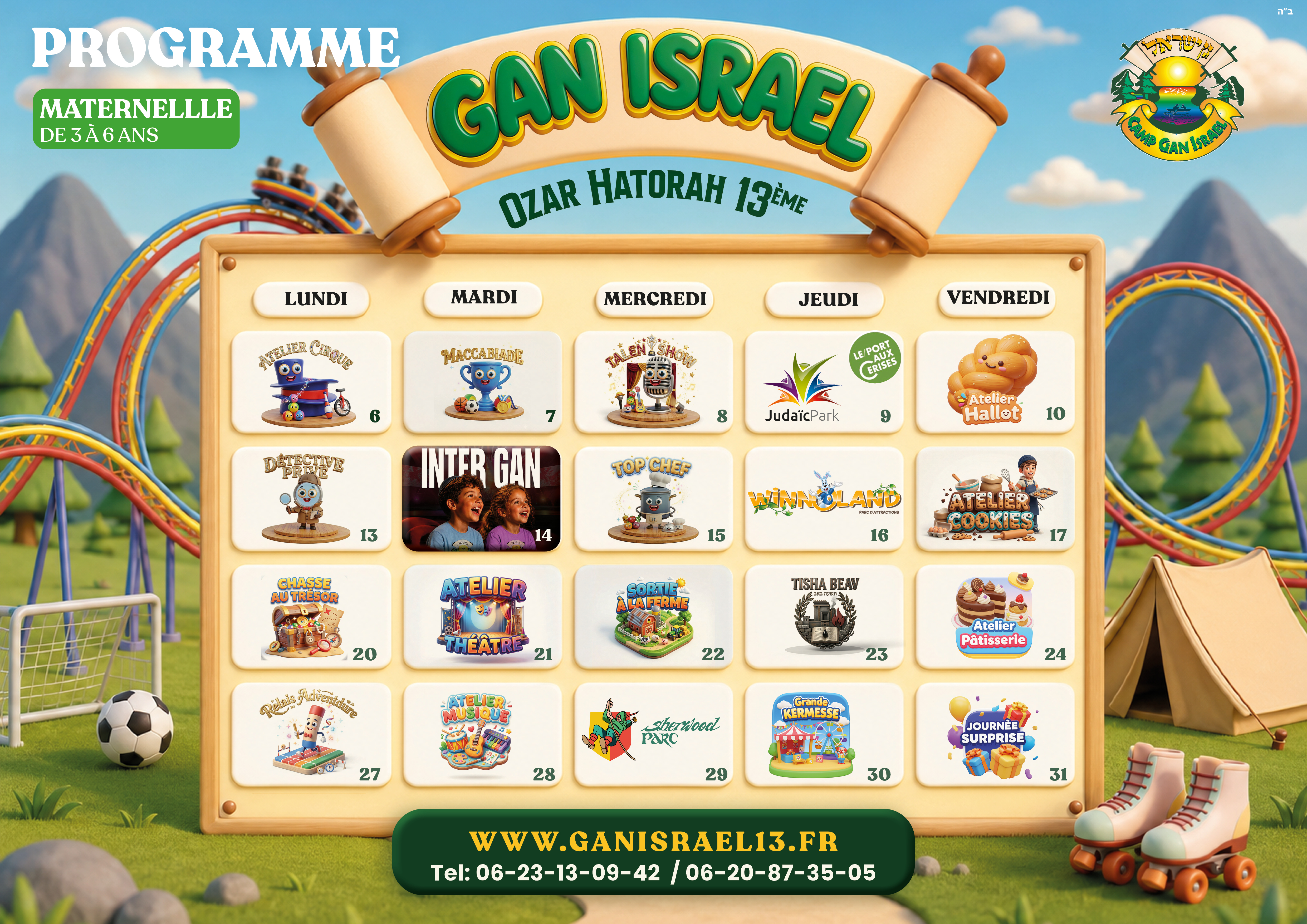Programme maternelle Gan Israel Paris 13